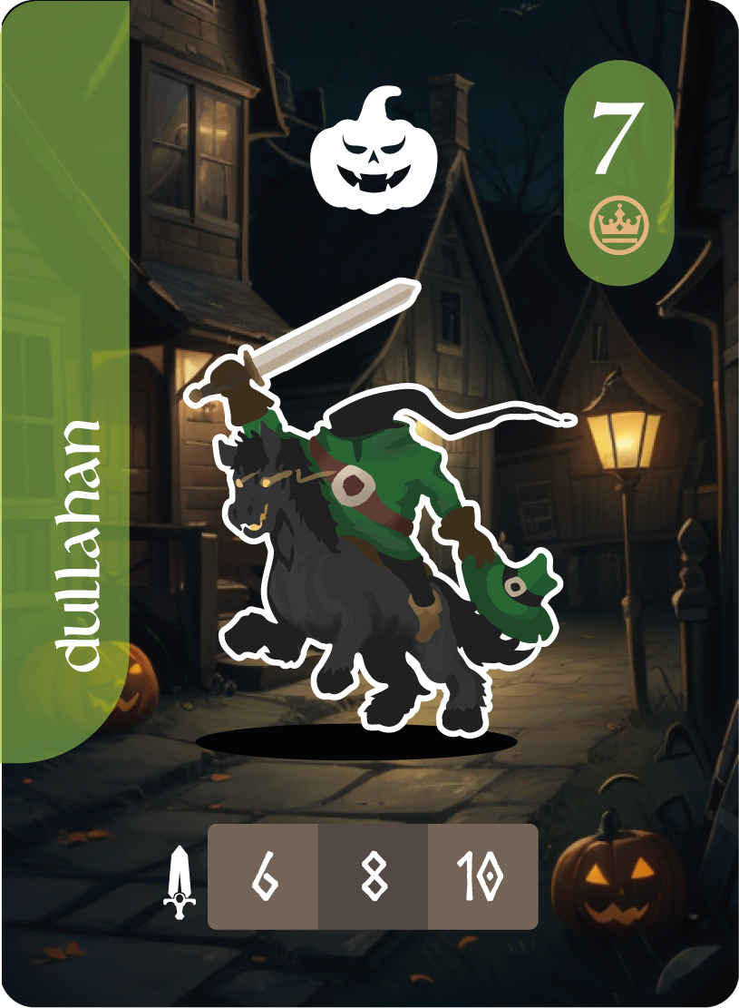 Carta de bestia de Halloween: Dulahan
