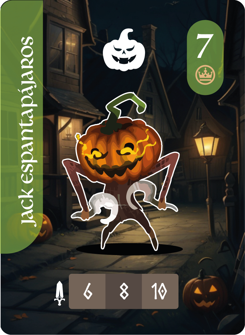 Carta de bestia de Halloween: Espantapájaros